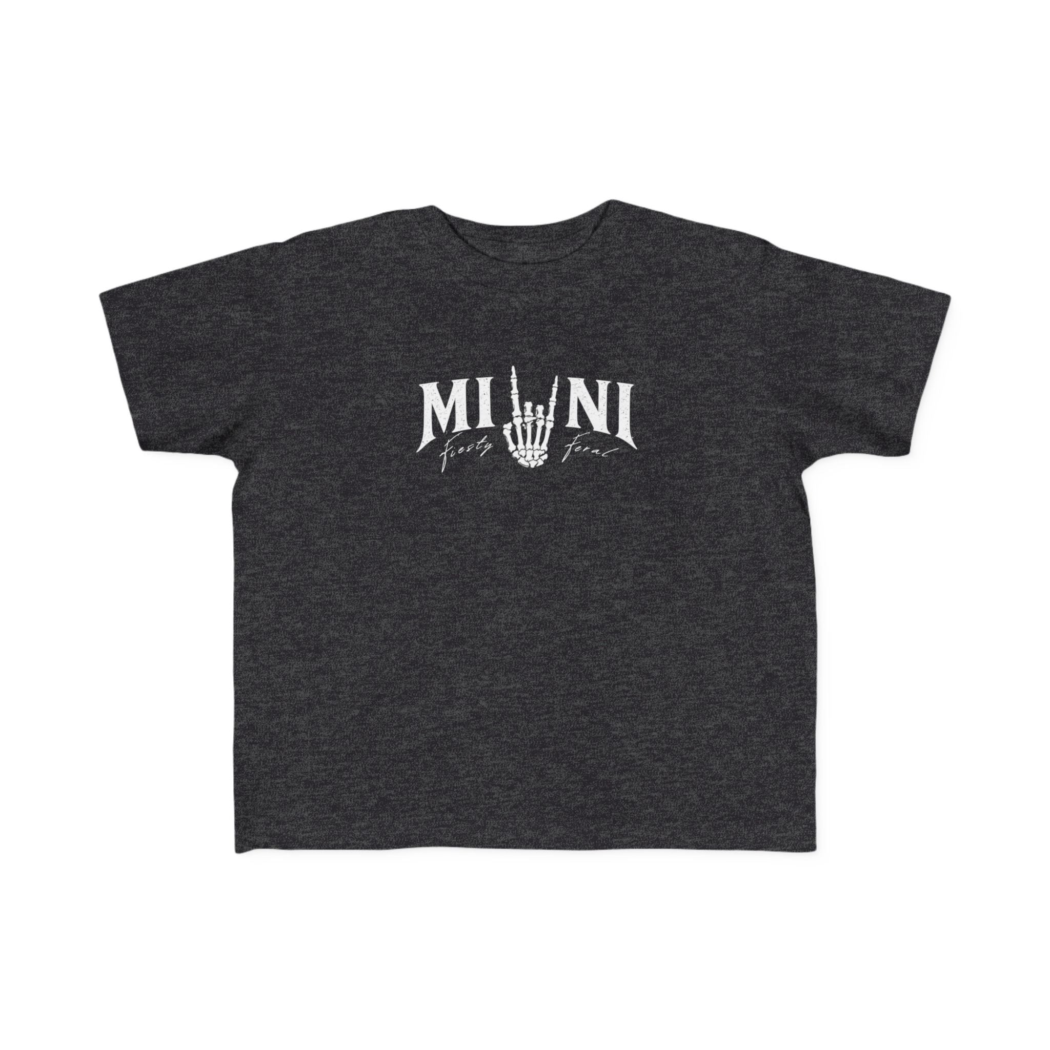 Mini Rocker Toddler Tee — "Mini" with Hand Sign Graphic