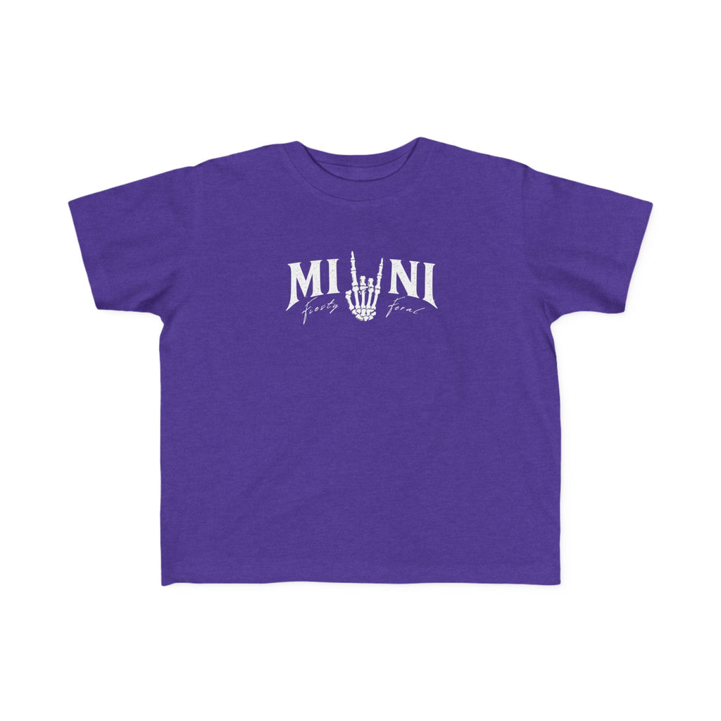 Mini Rocker Toddler Tee — "Mini" with Hand Sign Graphic