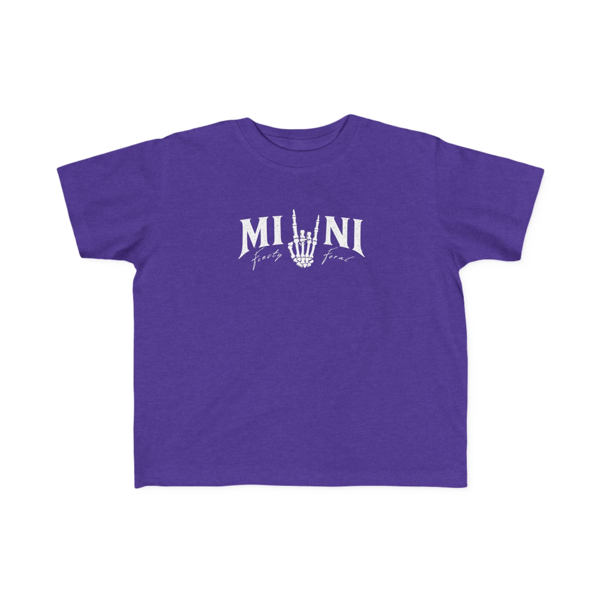 Mini Rocker Toddler Tee — "Mini" with Hand Sign Graphic