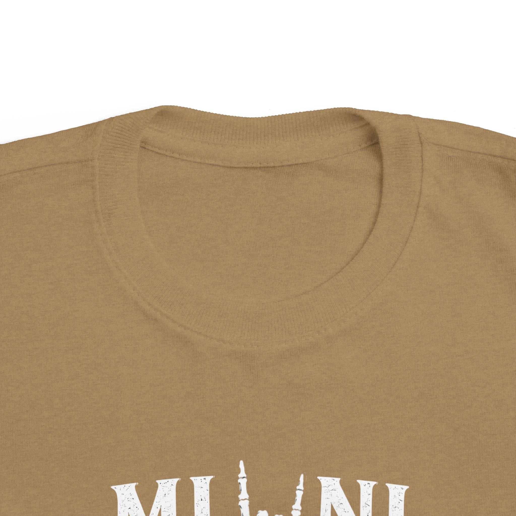 Mini Rocker Toddler Tee — "Mini" with Hand Sign Graphic
