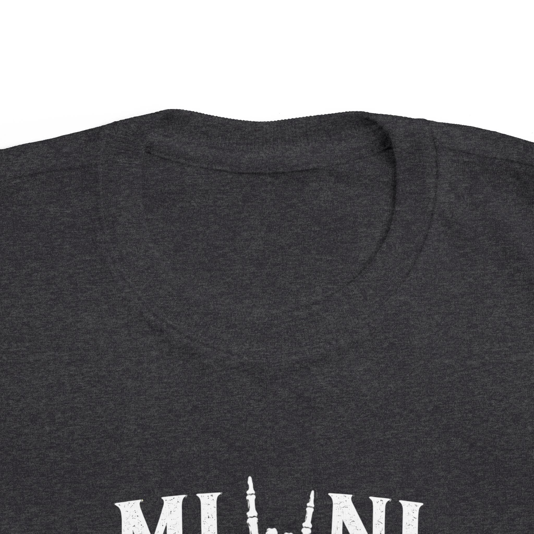Mini Rocker Toddler Tee — "Mini" with Hand Sign Graphic
