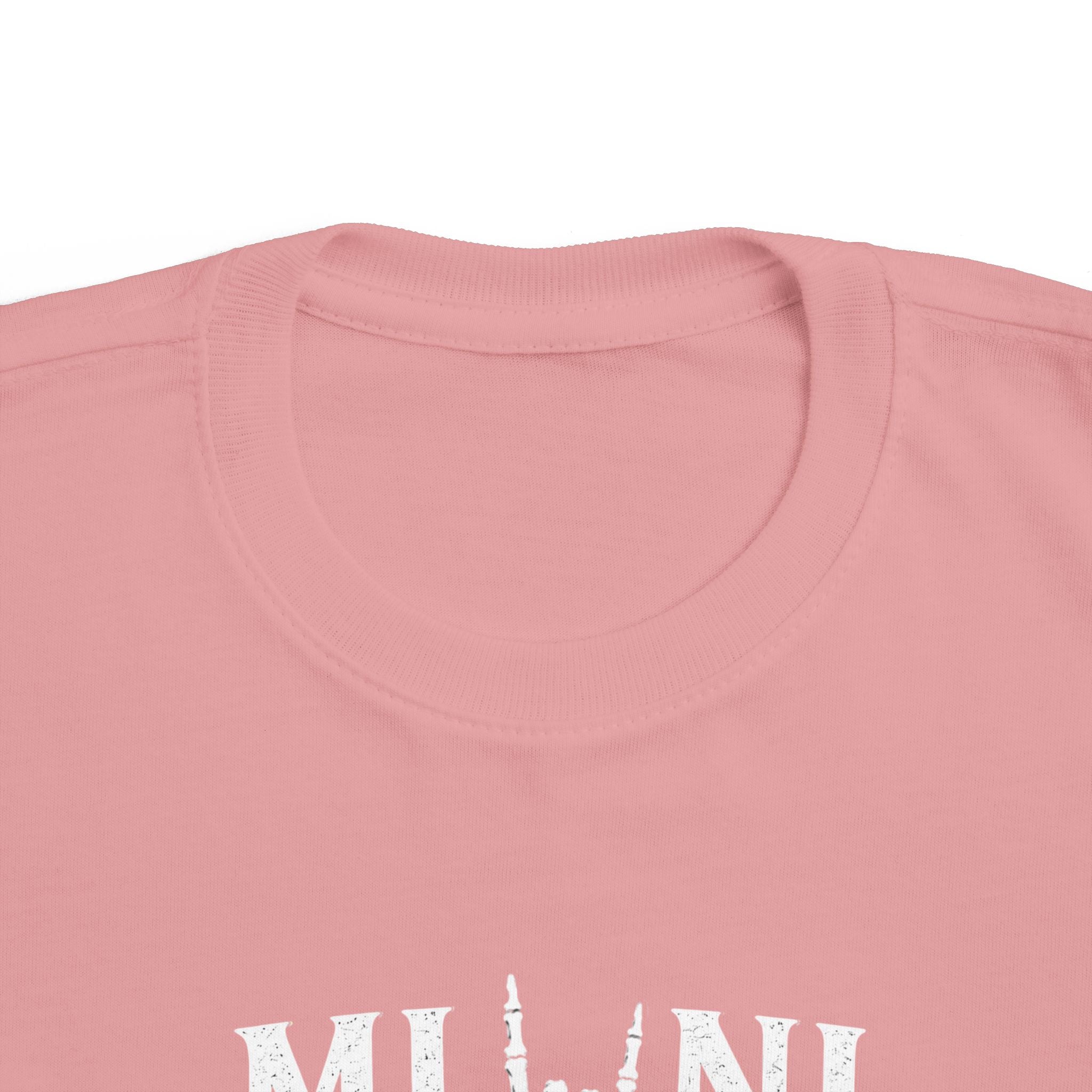 Mini Rocker Toddler Tee — "Mini" with Hand Sign Graphic