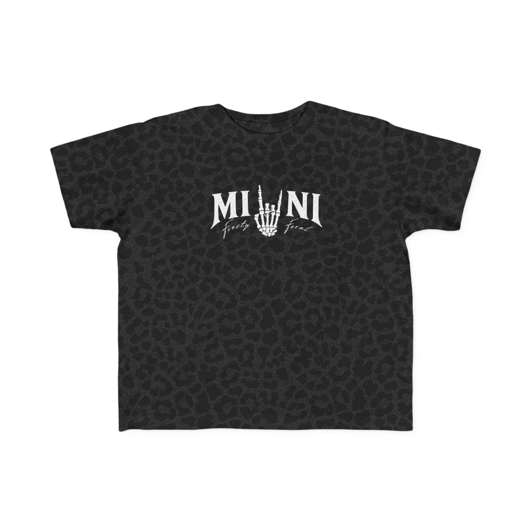 Mini Rocker Toddler Tee — "Mini" with Hand Sign Graphic