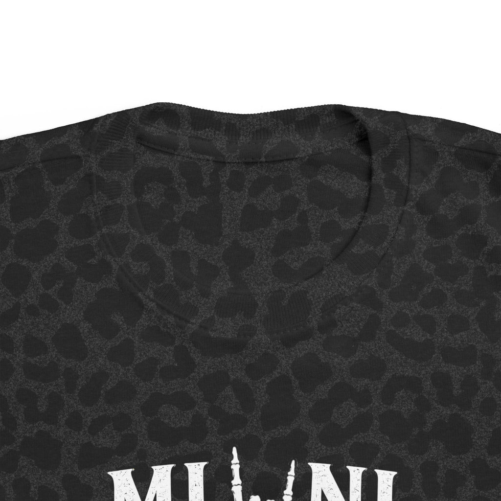 Mini Rocker Toddler Tee — "Mini" with Hand Sign Graphic