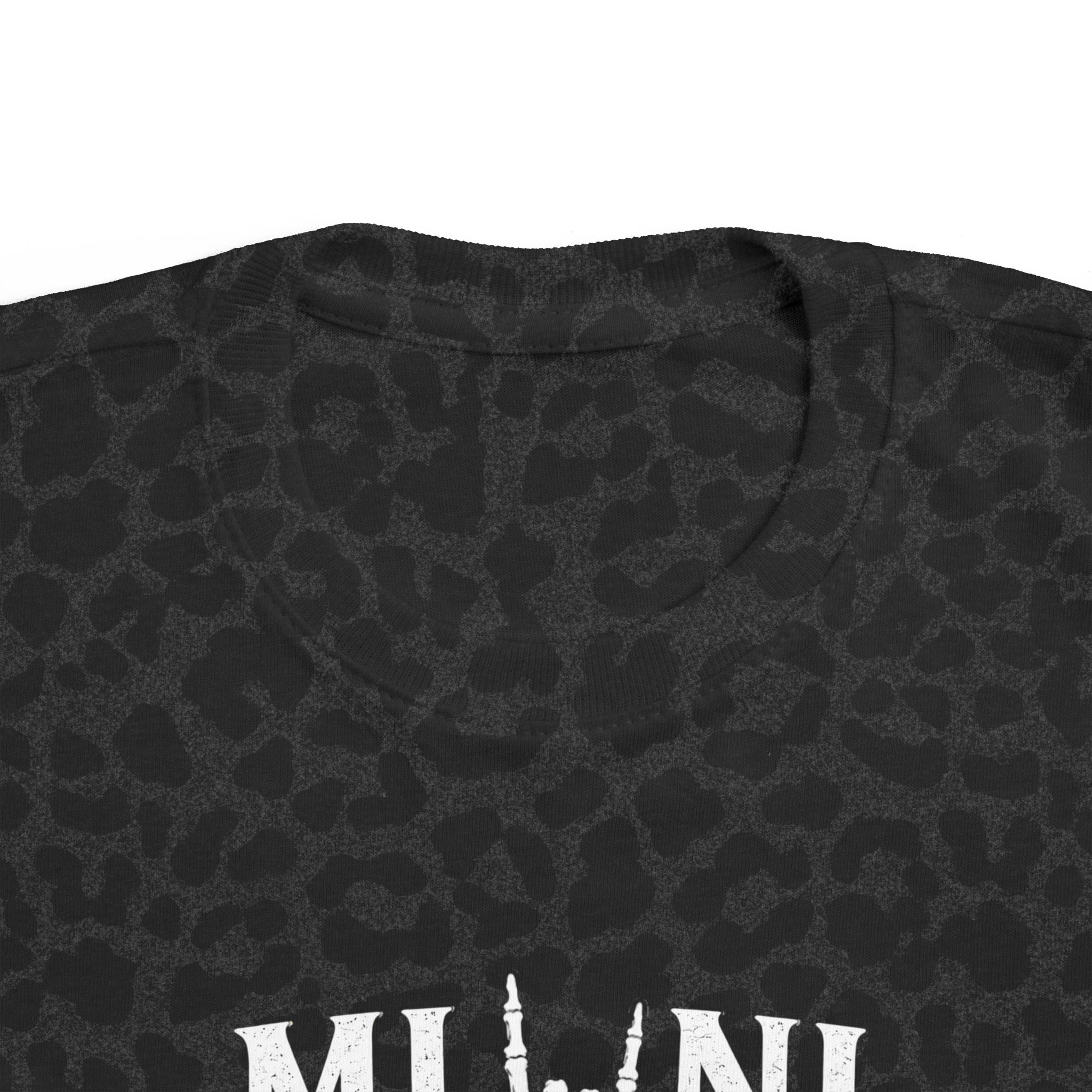 Mini Rocker Toddler Tee — "Mini" with Hand Sign Graphic