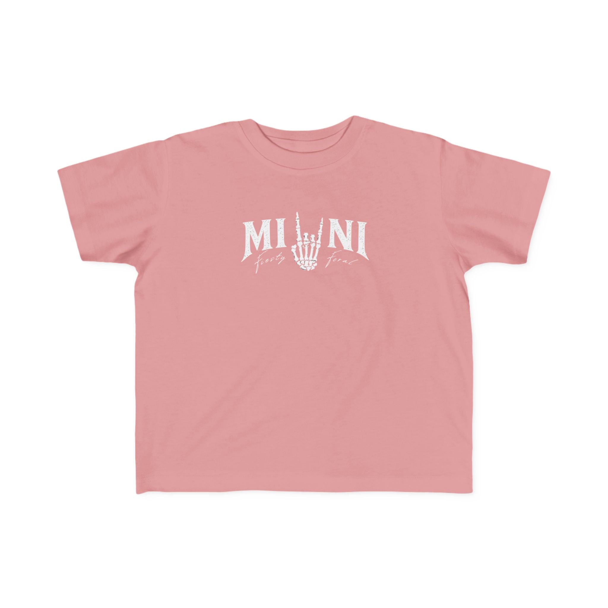 Mini Rocker Toddler Tee — "Mini" with Hand Sign Graphic