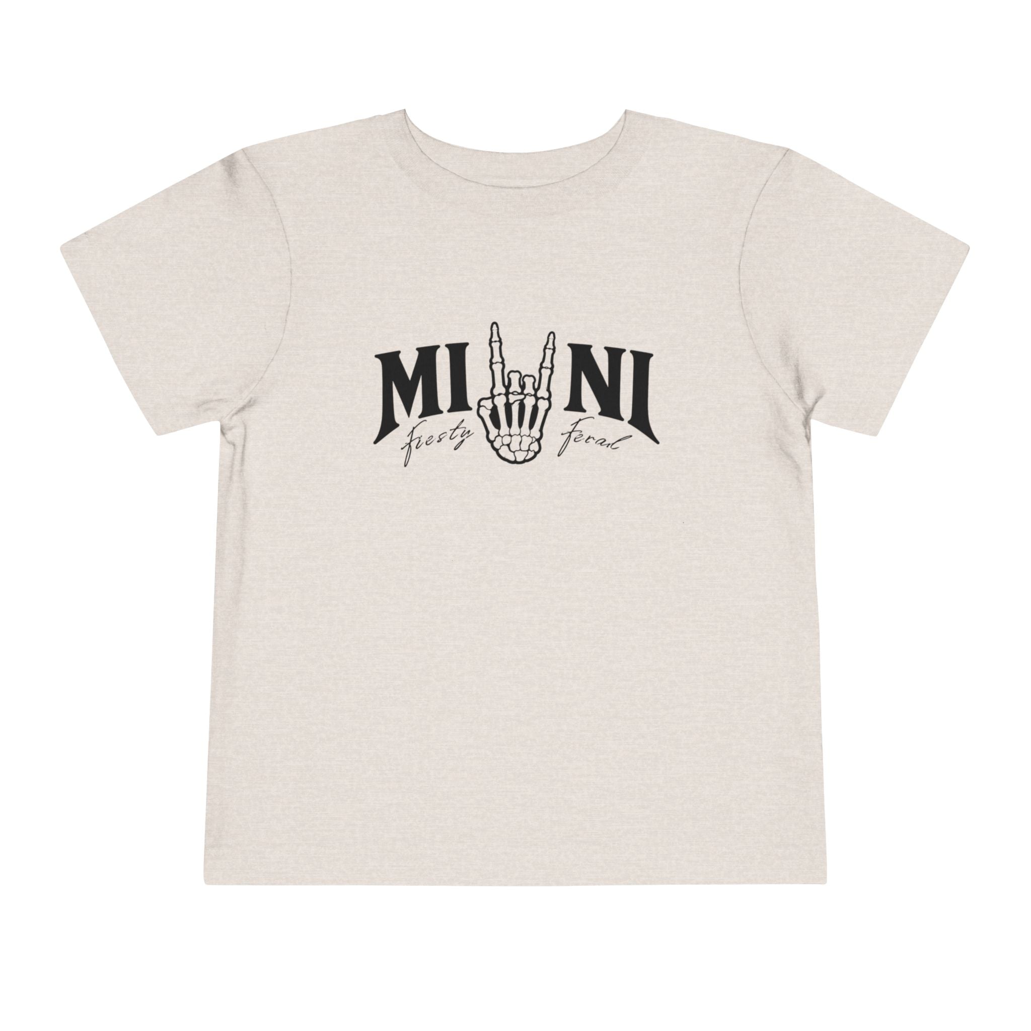 Toddler Tee – 'Mini Rock' Skull Hand Graphic Short Sleeve Shirt