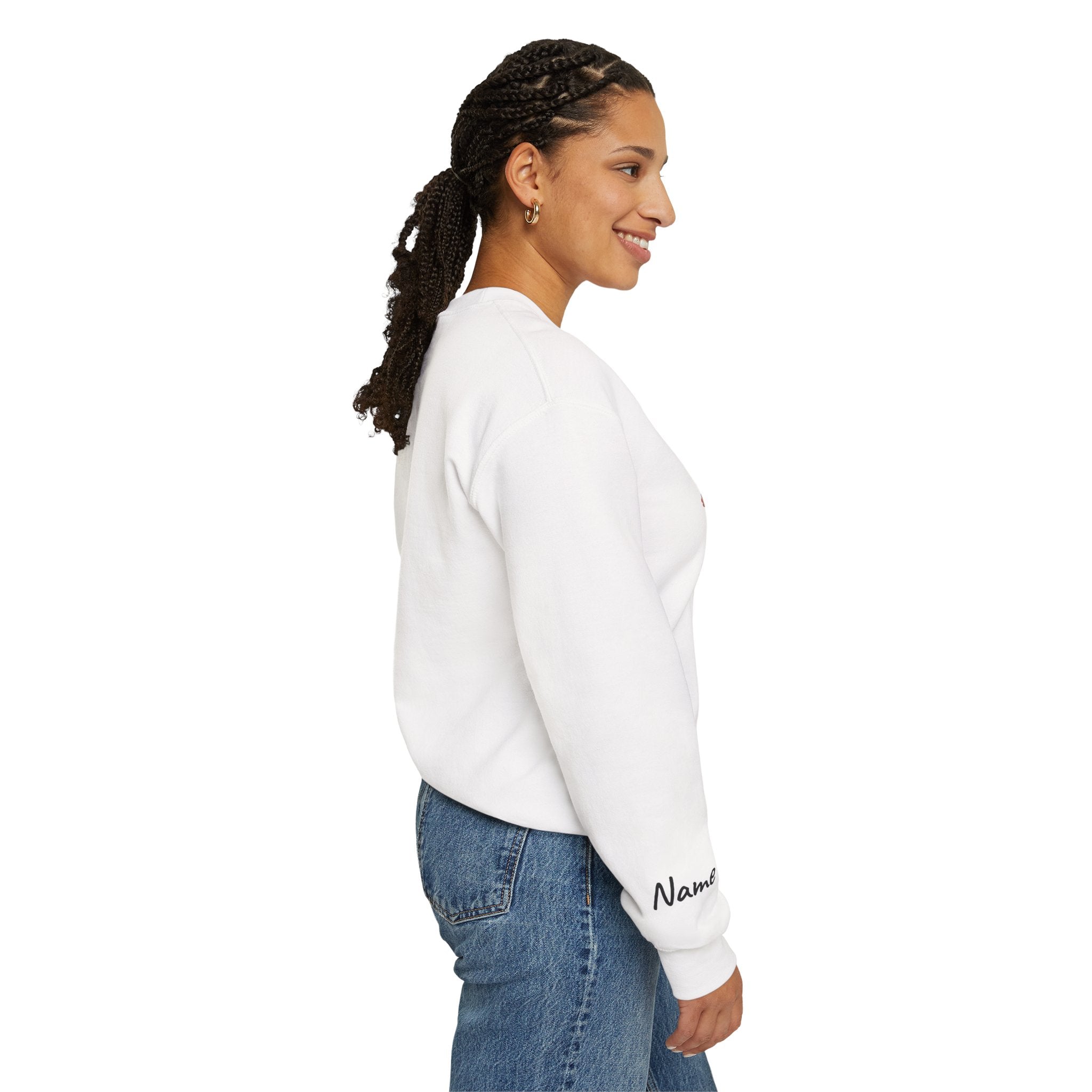 Mama Floral Crewneck Sweatshirt — Cozy Mom Sweatshirt with Floral Wreath