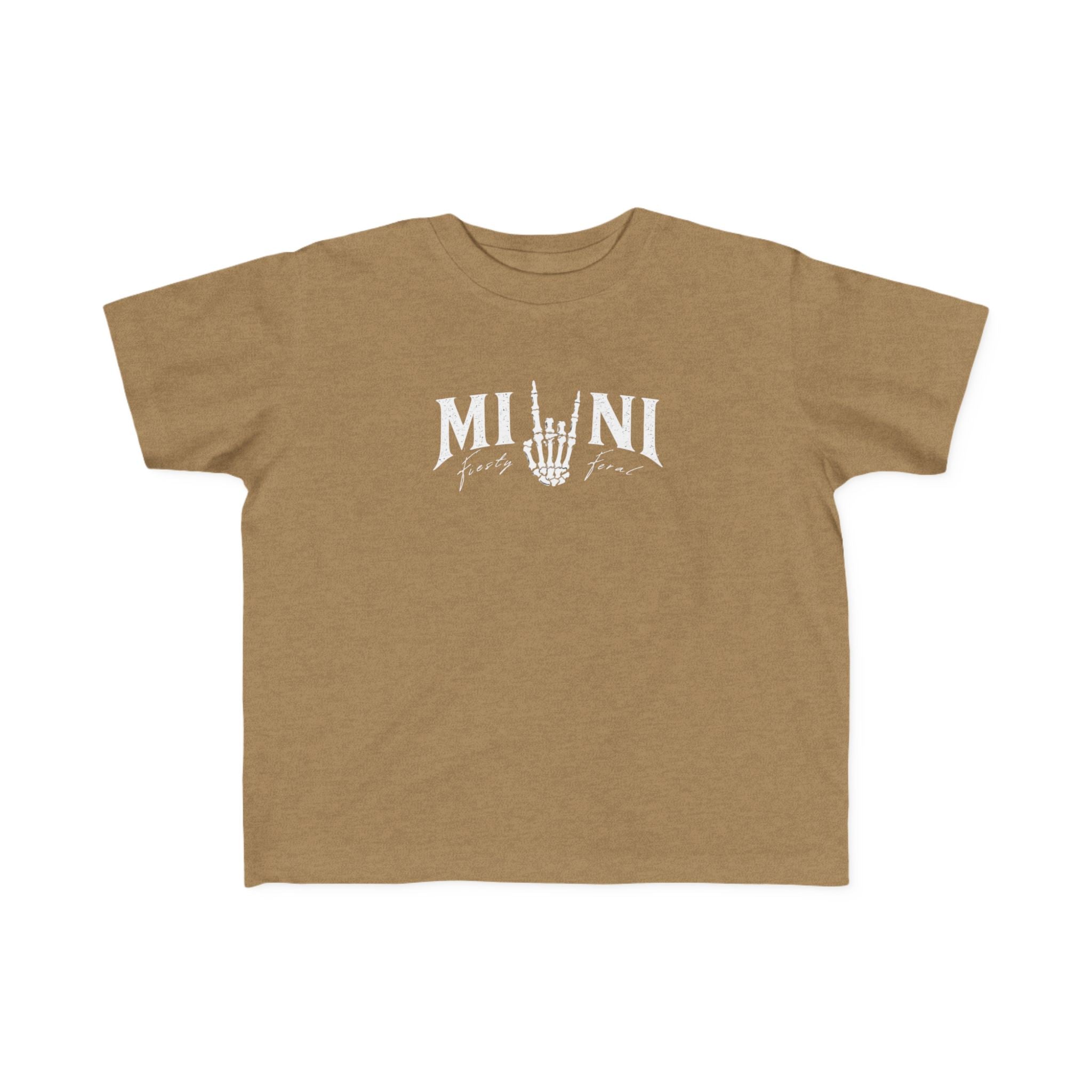 Mini Rocker Toddler Tee — "Mini" with Hand Sign Graphic