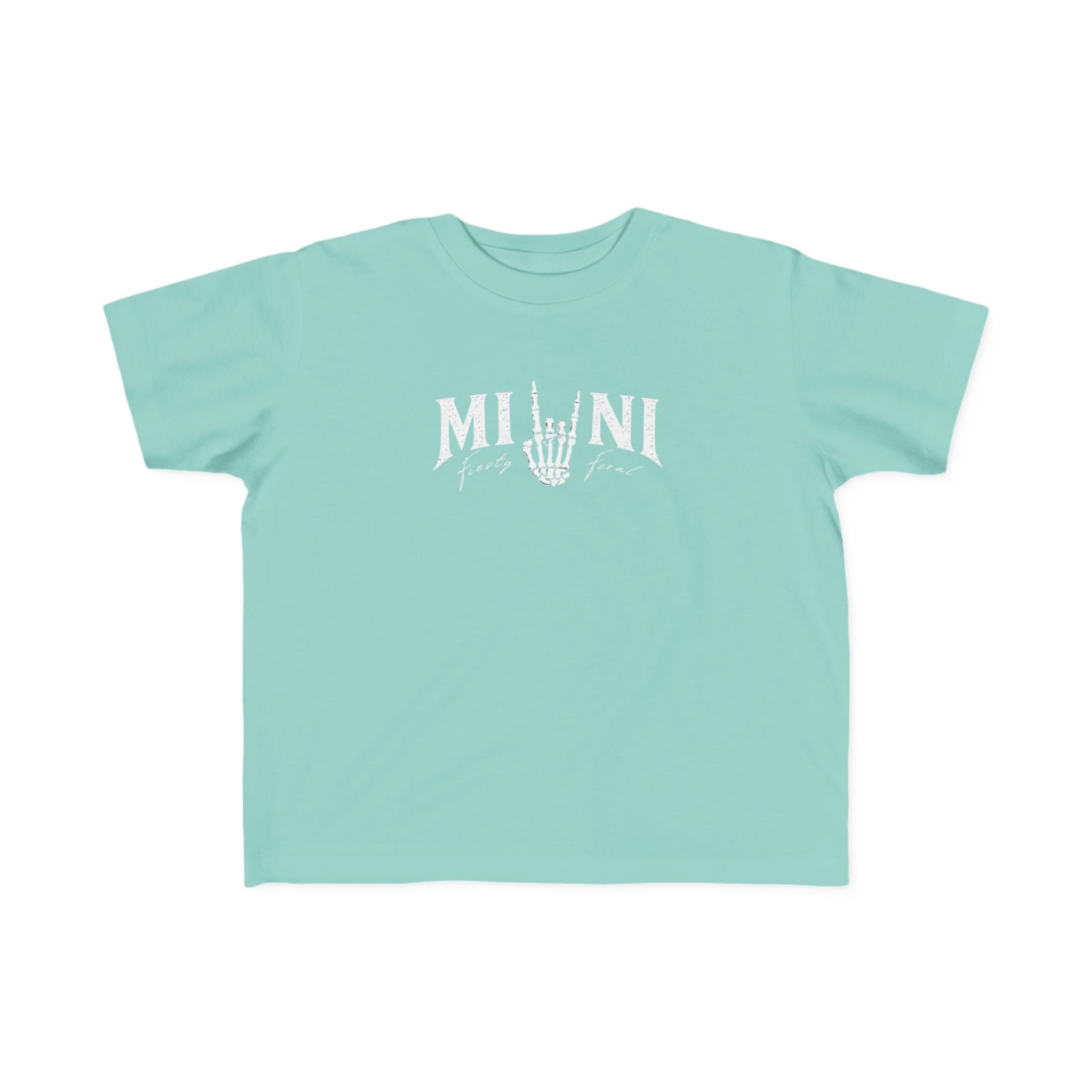 Mini Rocker Toddler Tee — "Mini" with Hand Sign Graphic