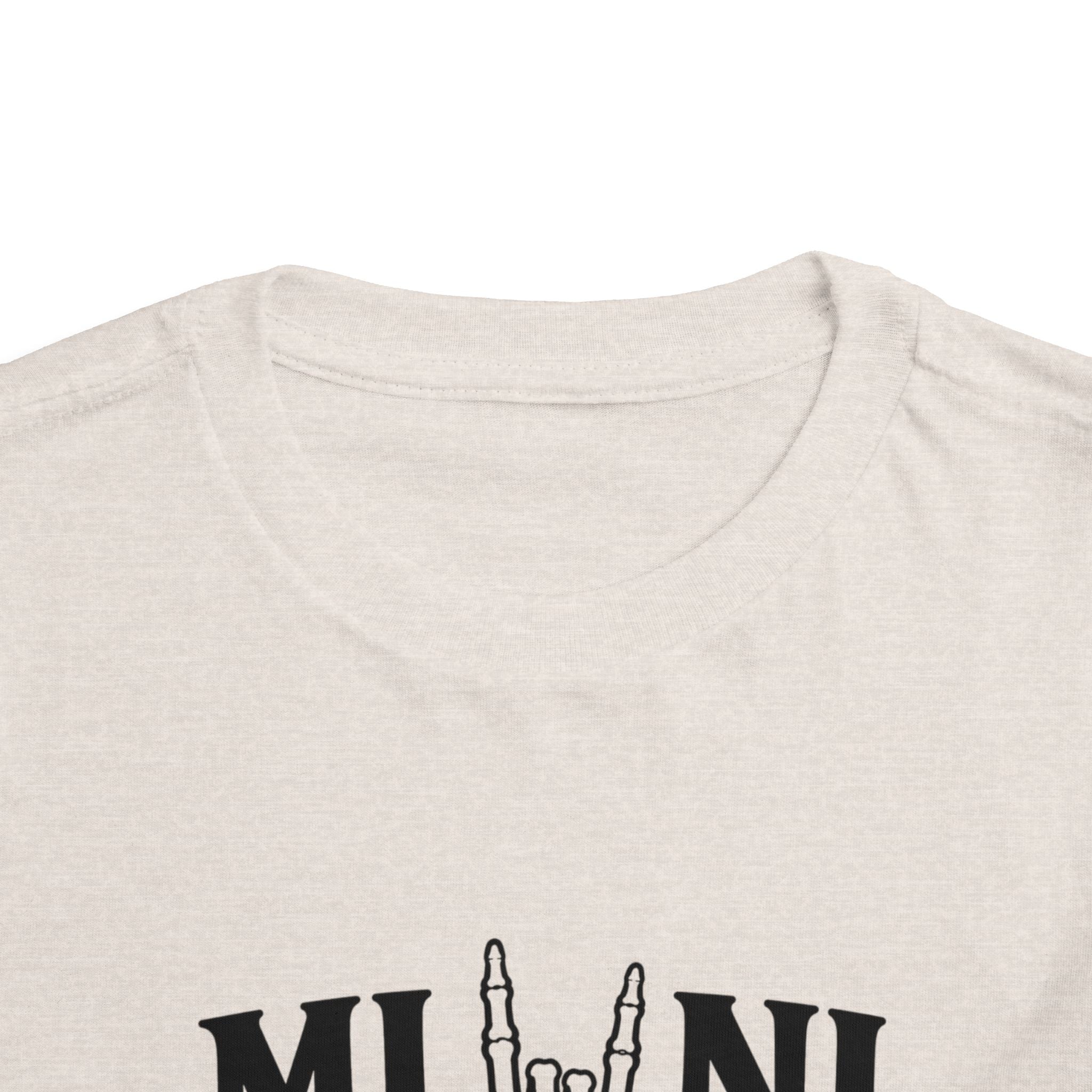 Toddler Tee – 'Mini Rock' Skull Hand Graphic Short Sleeve Shirt