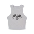 Ribbed Racer Tank — "MAMA" Vintage Fist Graphic