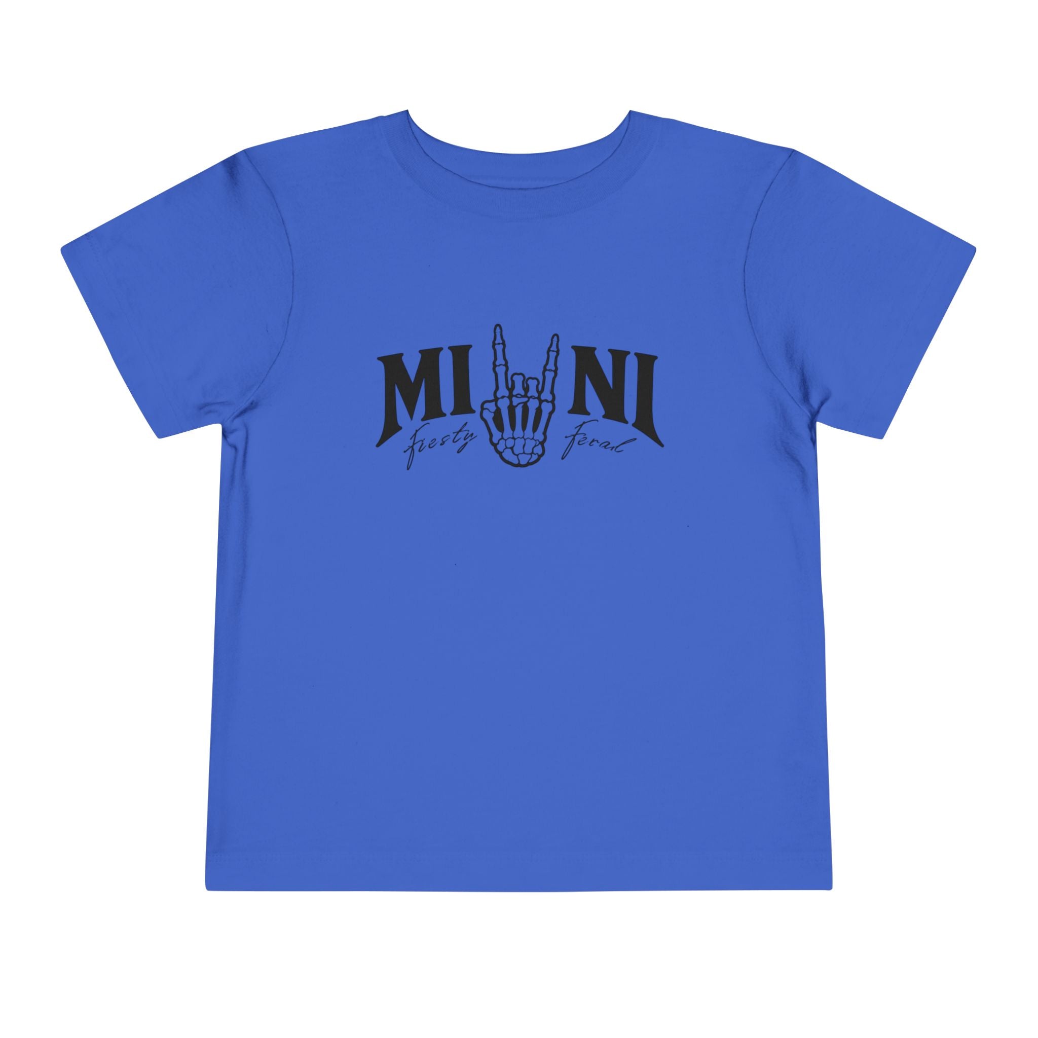 Toddler Tee – 'Mini Rock' Skull Hand Graphic Short Sleeve Shirt