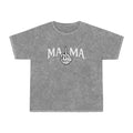 Mama Middle Finger Graphic T‑Shirt — Edgy Mineral Wash Mom Tee