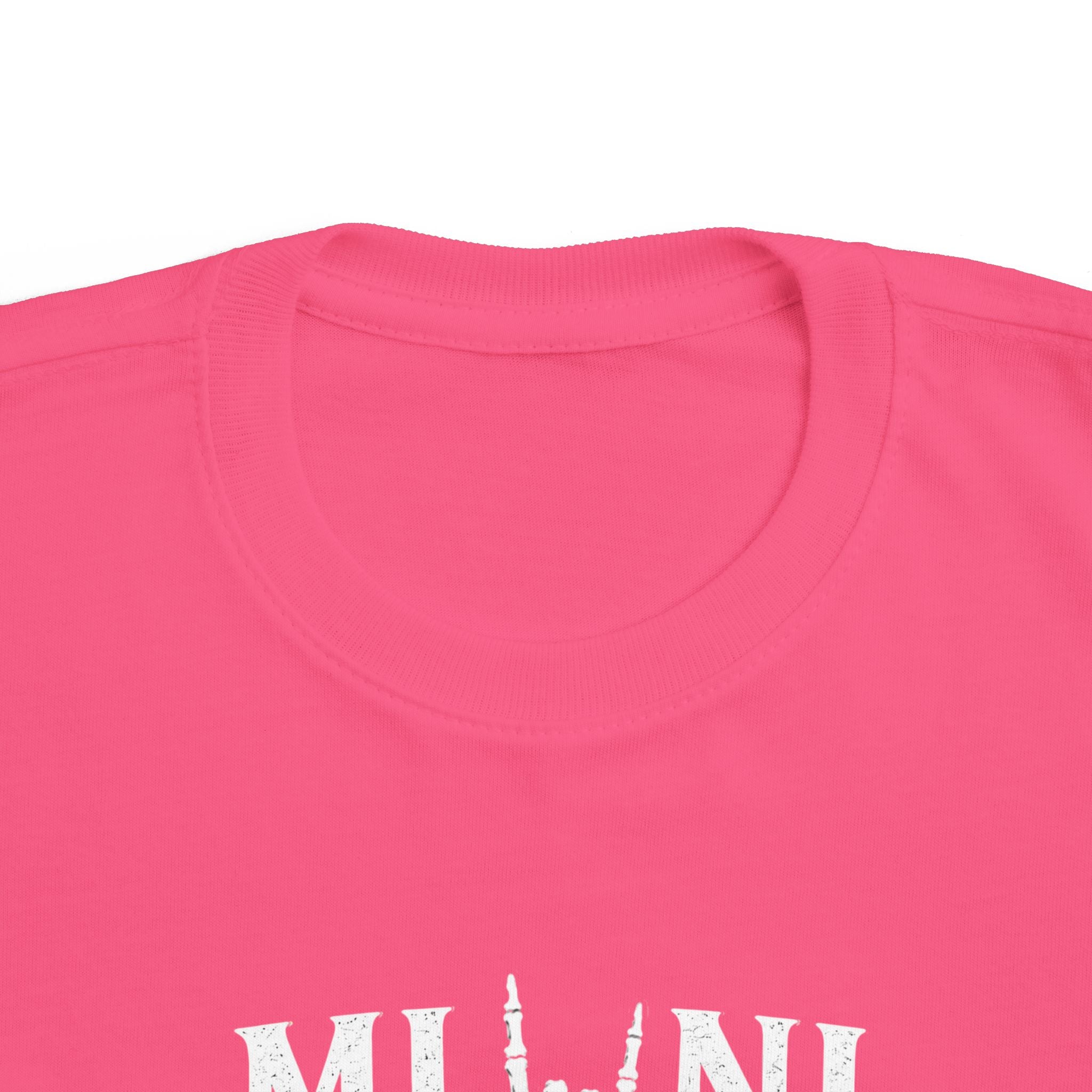 Mini Rocker Toddler Tee — "Mini" with Hand Sign Graphic