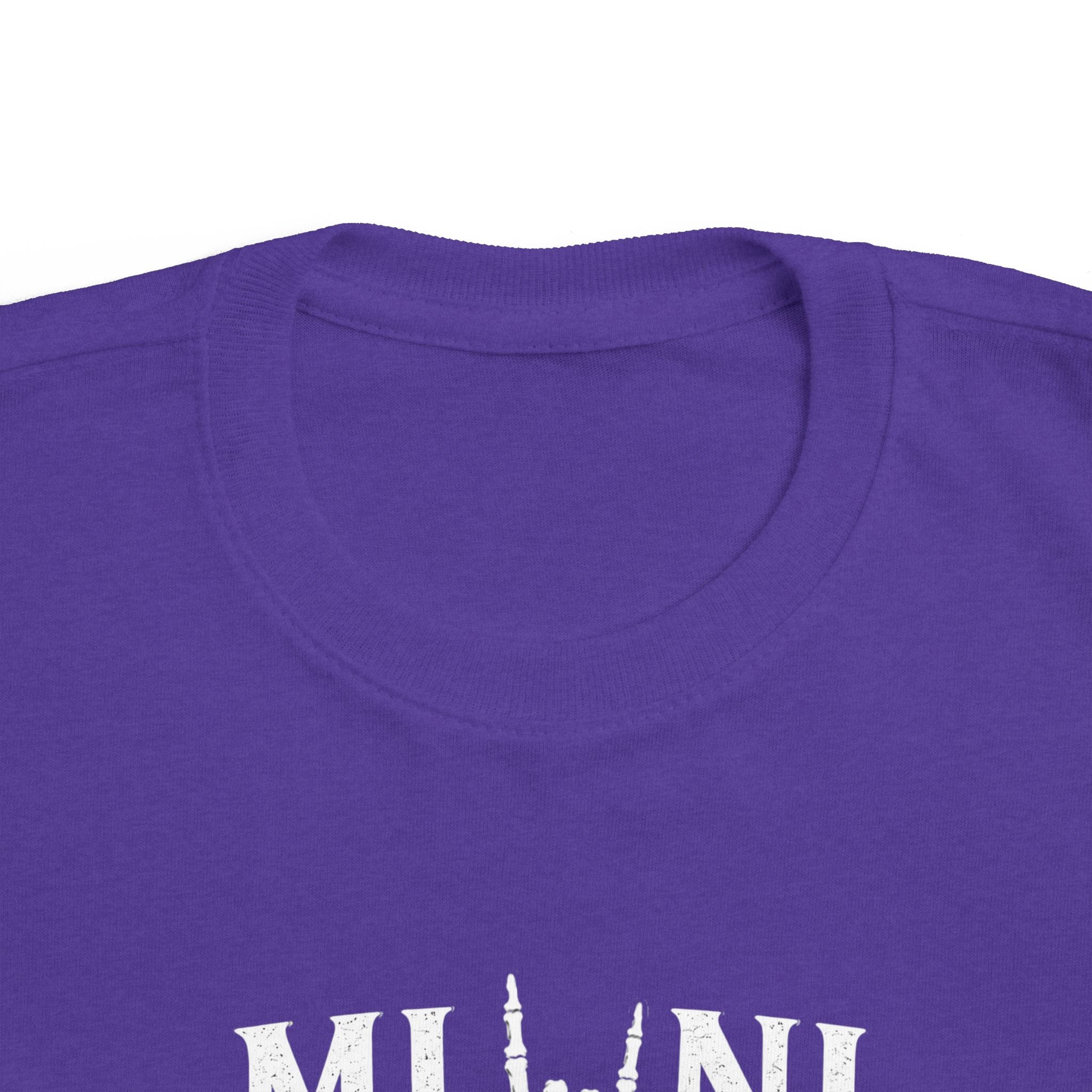 Mini Rocker Toddler Tee — "Mini" with Hand Sign Graphic
